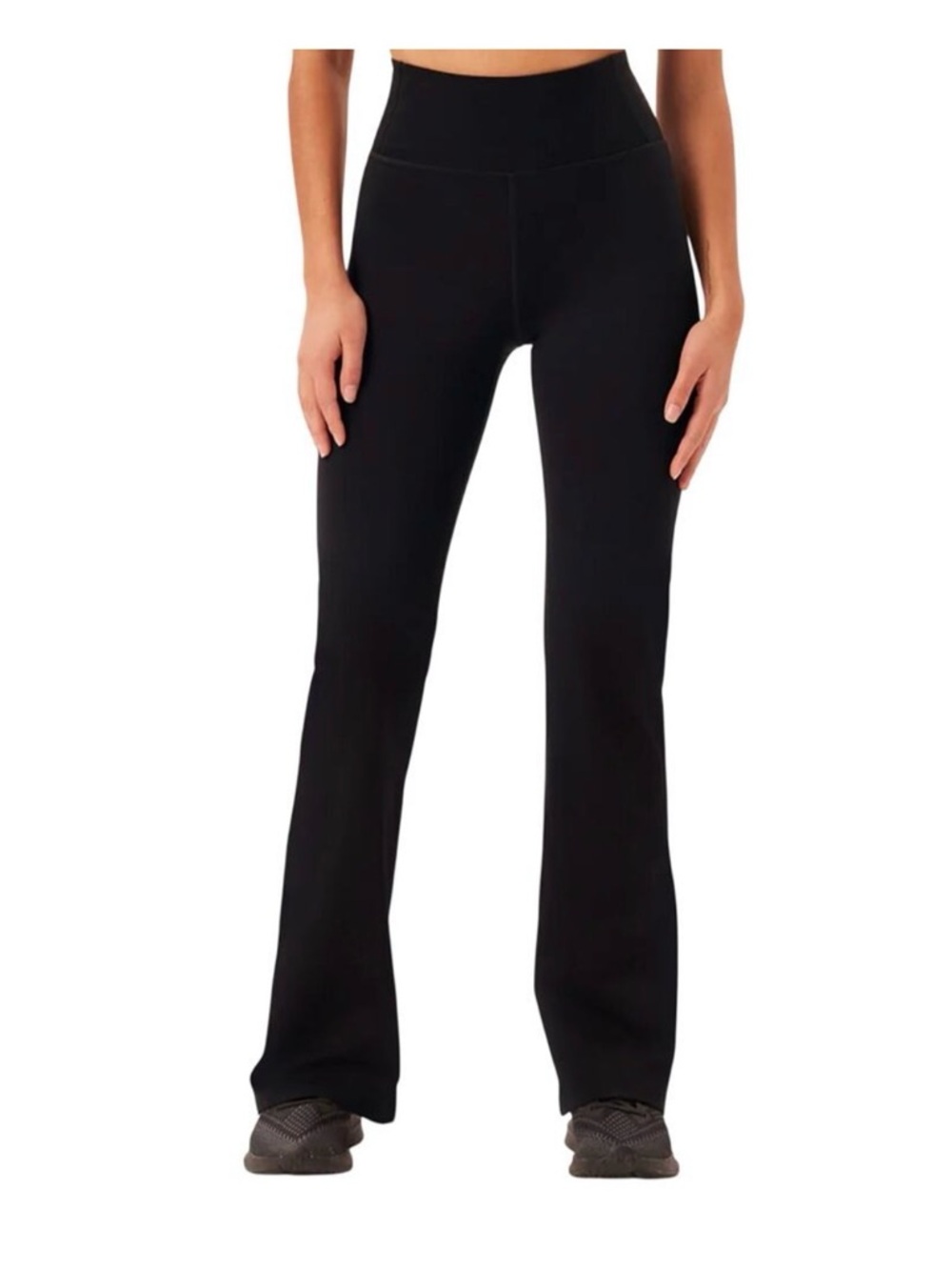 Girlfriend Collective Black Flared Active Pants NWT